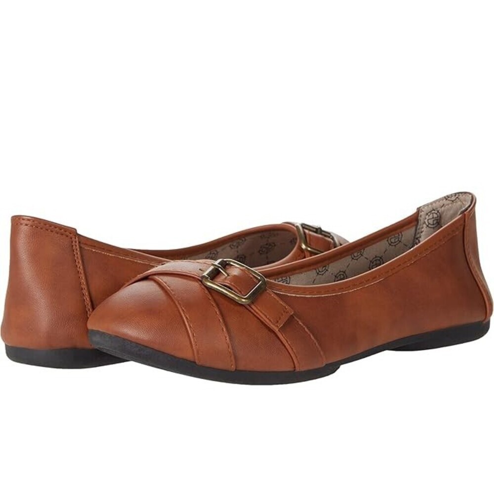 Harborsides Grape Ballet Flat Women's US 7.5 Brown Leather Slip-On JOBB1335